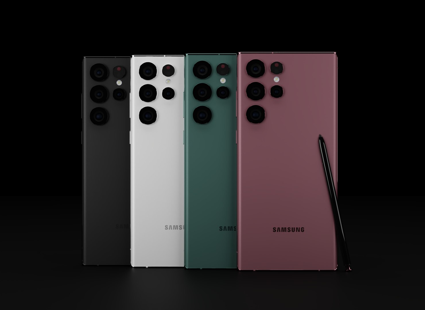 3D Samsung Galaxy S22 Ultra In Leaked Colors Model - TurboSquid 1844405