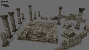 column stairs tomb model