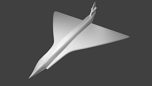 Low-Poly concorde