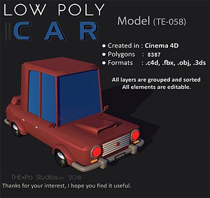 3D te-058 car c