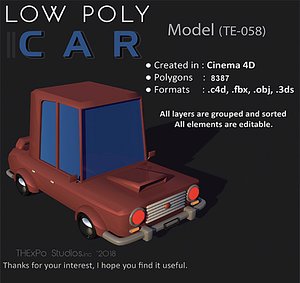 Low poly car