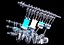 Animated V8 Engine Gasoline Ignition