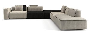 modular sofa angelo cappellini 3D model