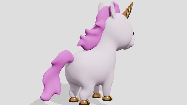 Modelo 3d Lindo Unicornio Turbosquid 2119783 3379