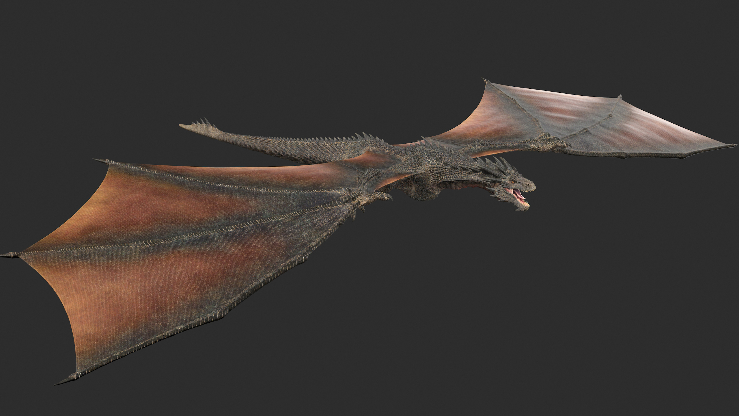 Dragon rig black 3D - TurboSquid 1561049