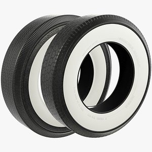 Retro Car Tires Collection V1
