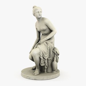 3D Nymph Untying her Sandal model