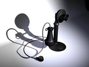 3ds max old telephone