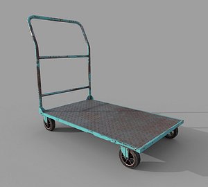 Old Platform Trolley A 3D
