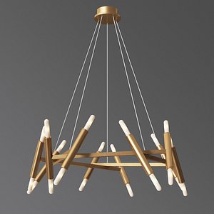 3D le pentagon chandelier jonathan