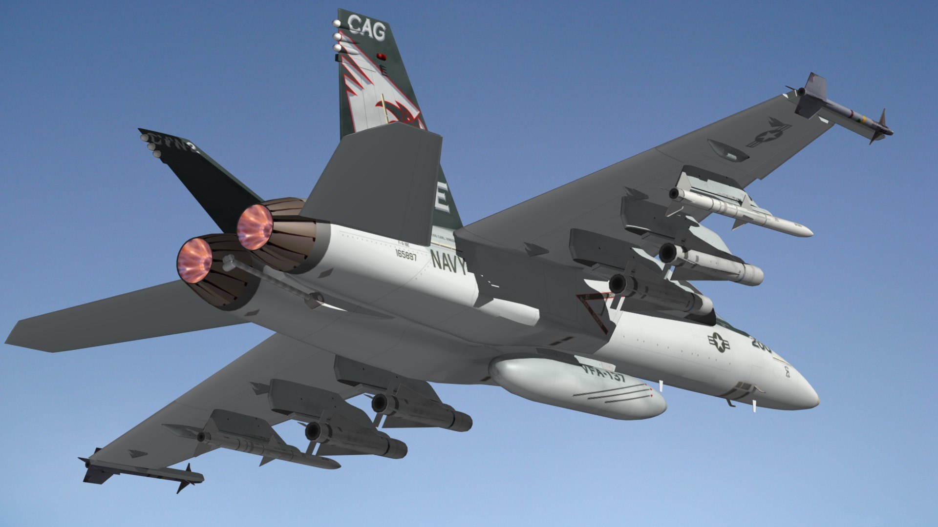 F18 Super Hornet Kestrels 3D Model - TurboSquid 1751527