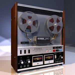 3d famous revox a77 tape recorder