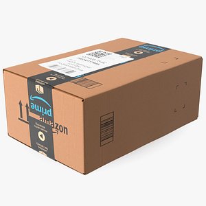 3D Amazon Parcels Box 30x20x14