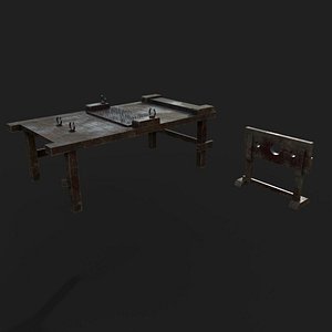 torture table guillotine 3D model
