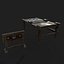 Torture table and guillotine