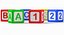 alphabet blocks b c 3D model