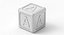 alphabet blocks b c 3D model