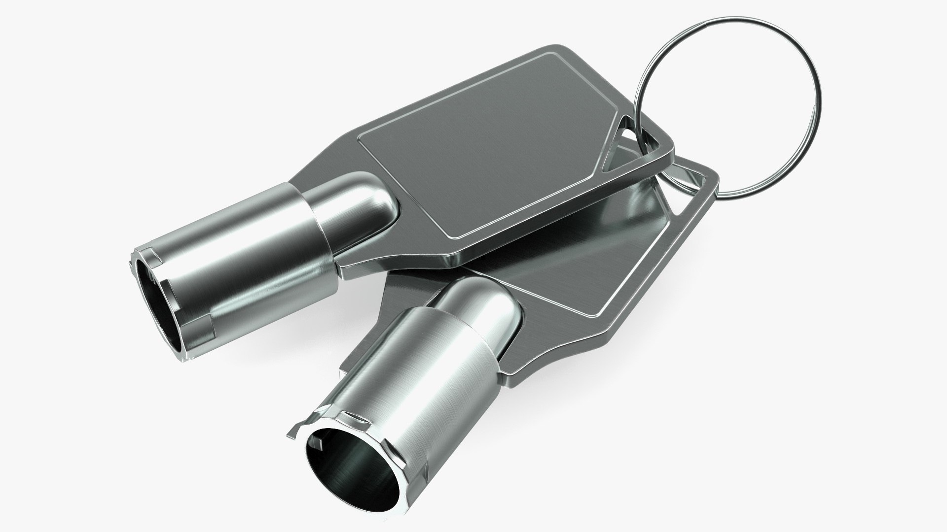 Security Tubular Key 3D model preview