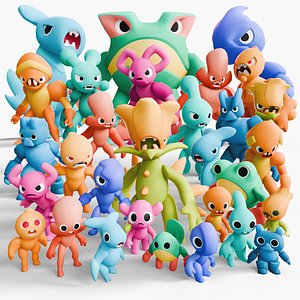 Cartoon Monsters Pack 06