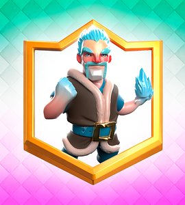 Clash Royale Ice Wizard Card 3D