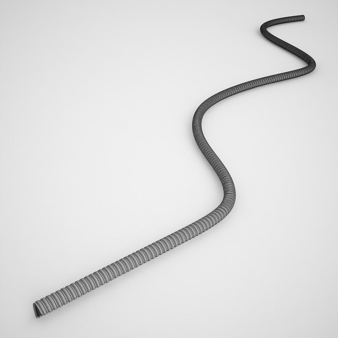 Flexible Steel Conduit 3D Model TurboSquid 1568236