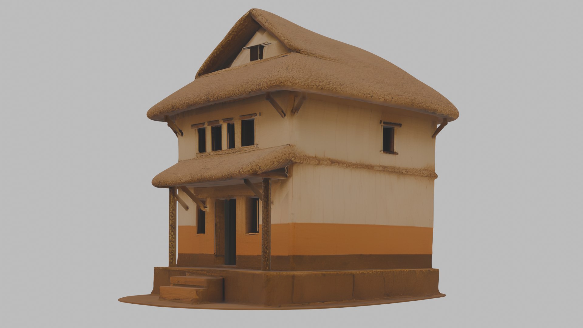 3D Traditional Rural House High Poly Village Architecture 3D Model ...