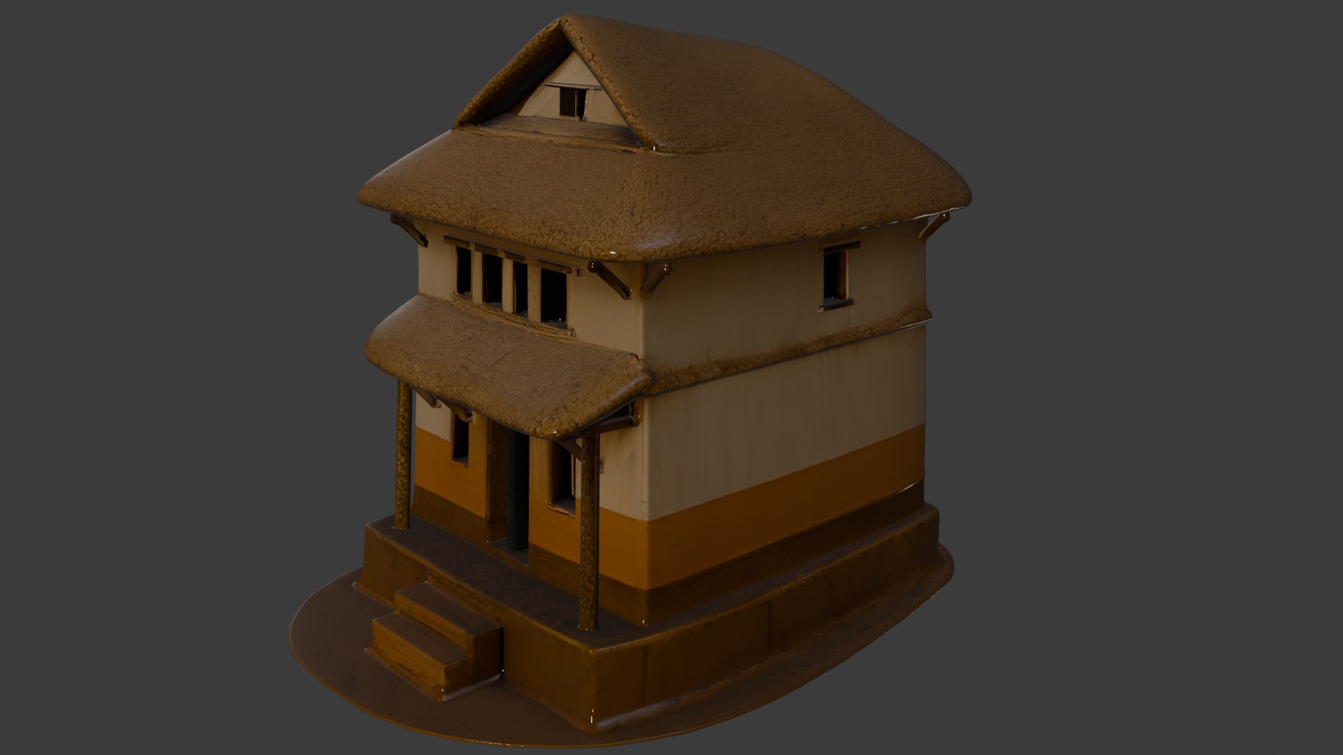 3D Traditional Rural House High Poly Village Architecture 3D Model ...