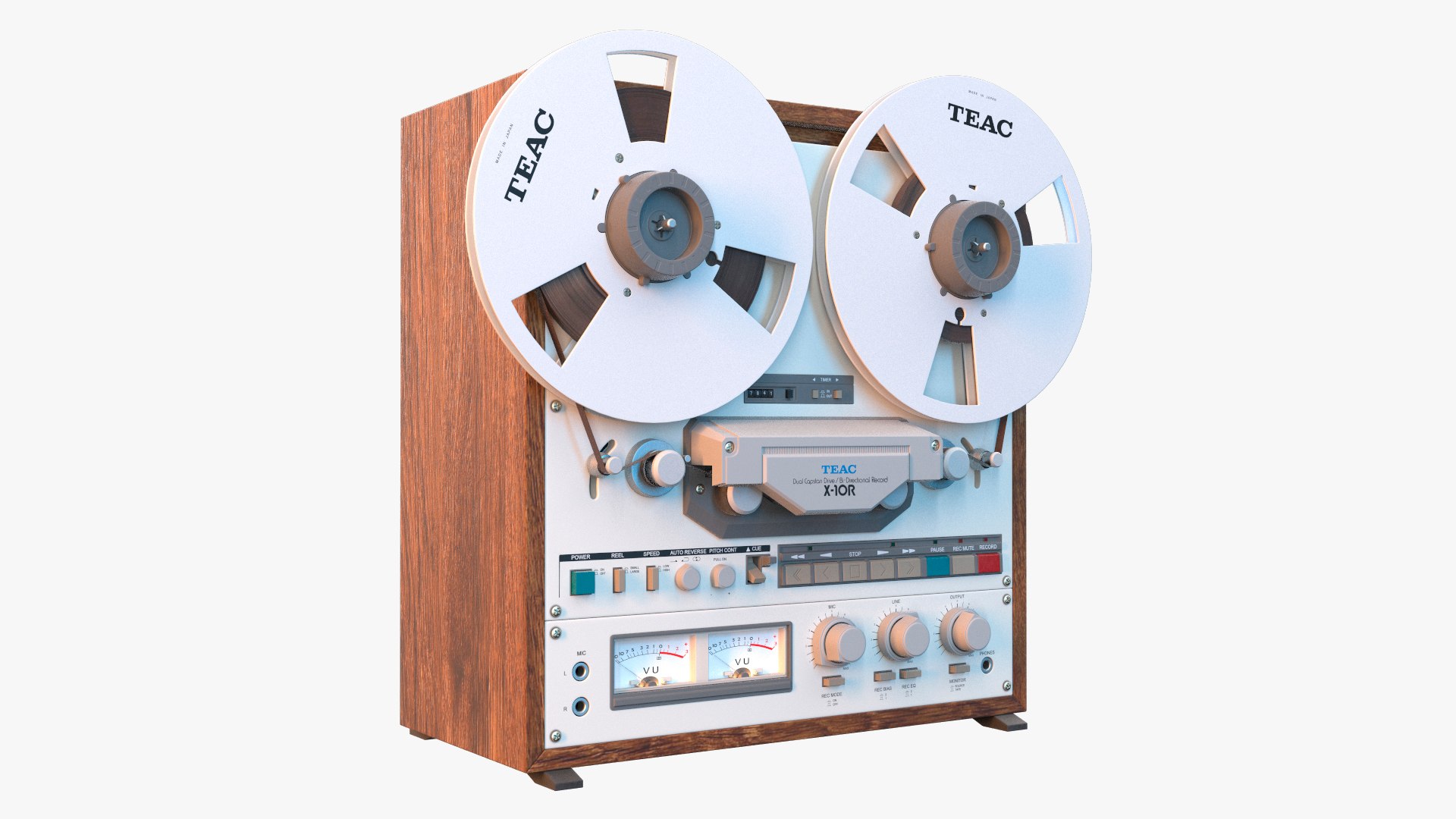 3D reel tape recorder teac - TurboSquid 1609806