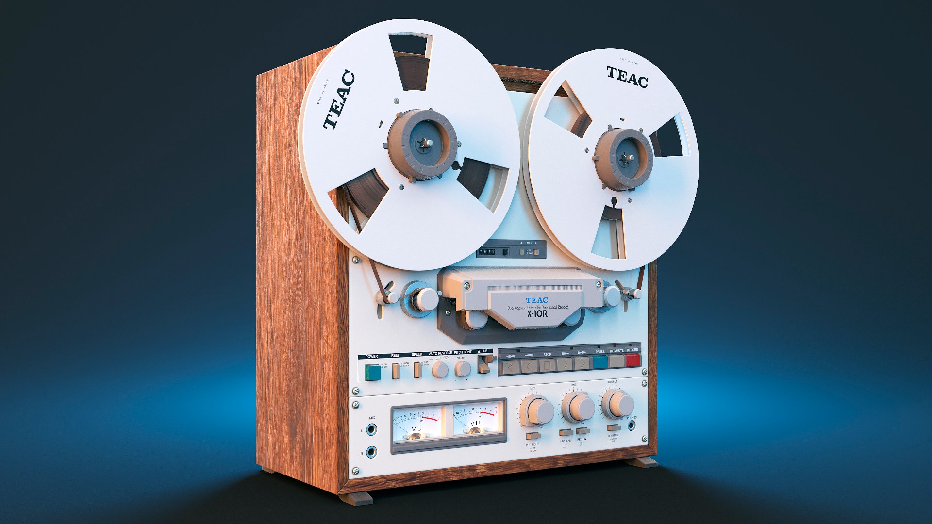 3D Reel Tape Recorder Teac - TurboSquid 1609806