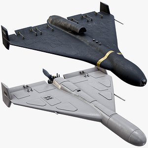 Rigged HESA Shahed 136 And Shahed 238 Kamikaze UAV Drones Pack PBR