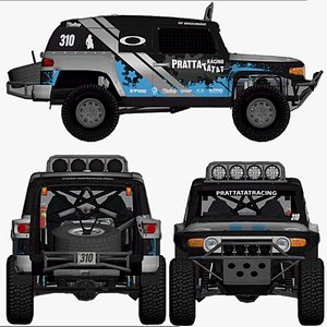 3D Offroad Car ll 009 II Prattatatat-Racing-4x4 Vehicle Low Poly-Game Ready model