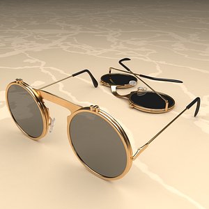 3D glasses fashion eyewear model