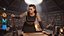 Medieval-Inspired Stylized Female Character viking Fantasy Medieval