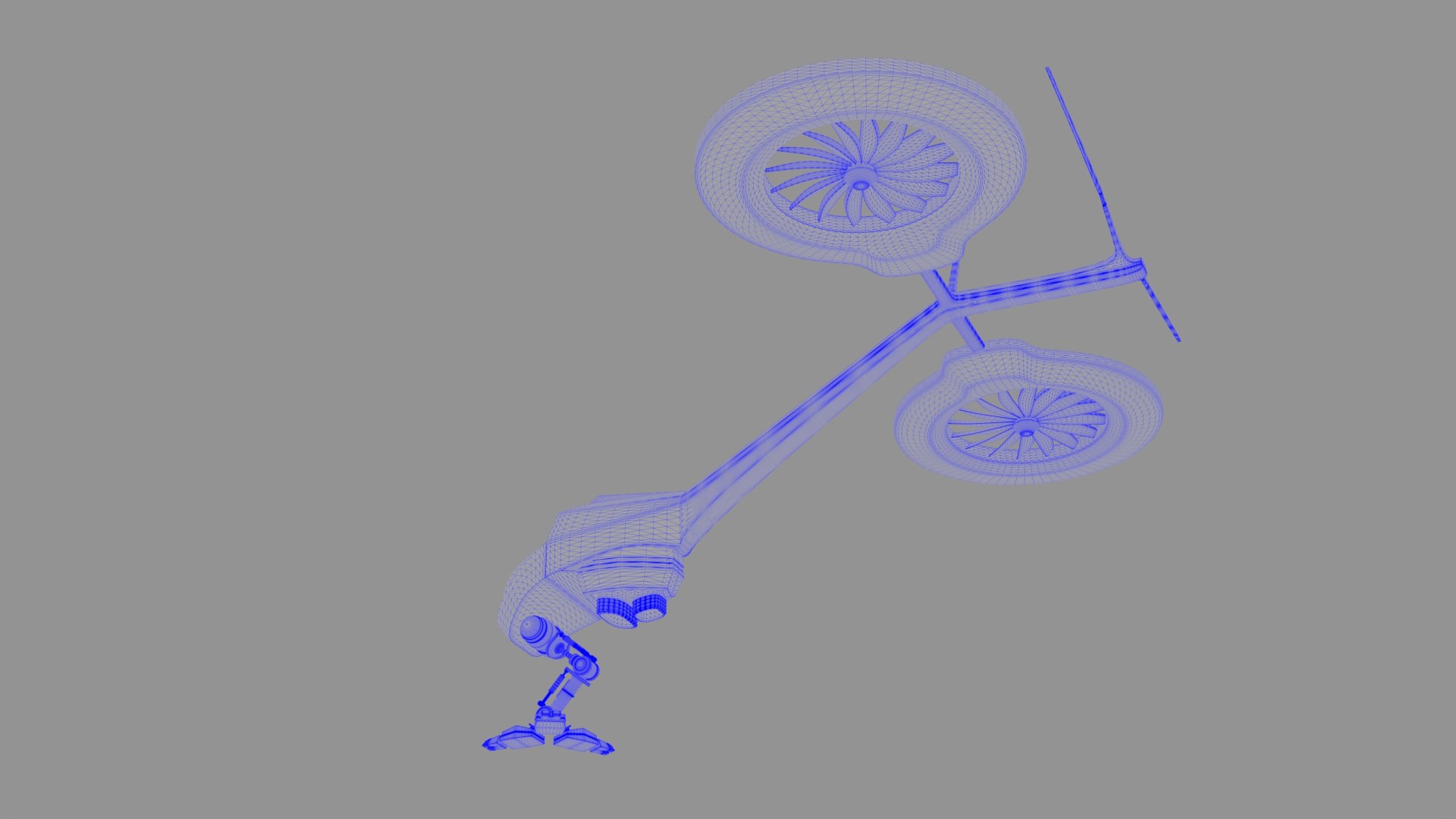 T - Copter -with 2 Propellers 3D - TurboSquid 2241313
