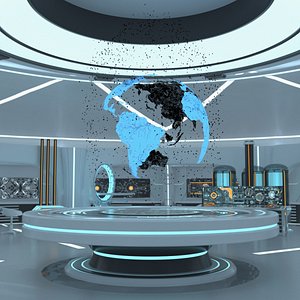 Disintegrating Digital Globe on Platform