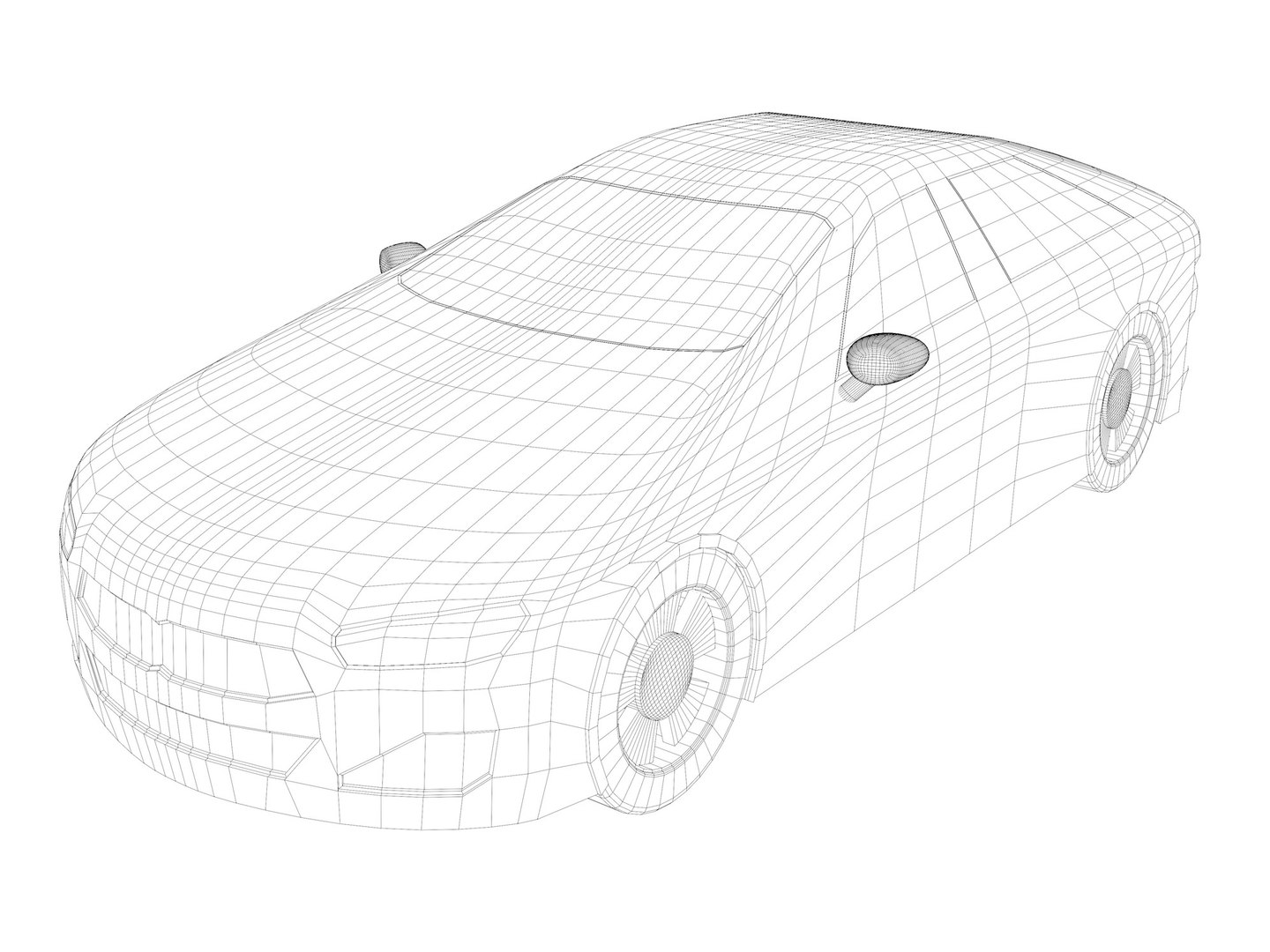 Simple Car 25V06 3D Model - TurboSquid 2395320