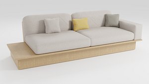 Small sofa in modern style 3D model