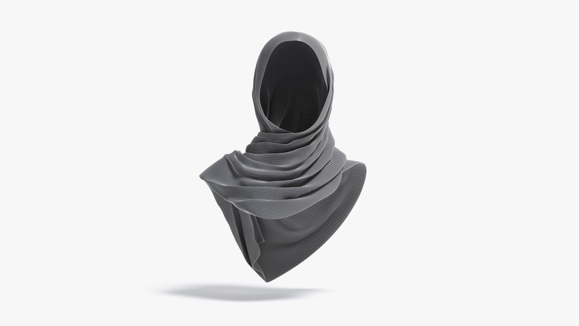 3D model Black Hijab - woman muslim head cover https://p.turbosquid.com/ts-thumb/Bt/pHuyJw/Xm/wireframe03/jpg/1682059642/1920x1080/fit_q87/65b6f523a6e83f37667467cb8026719eed65f0ff/wireframe03.jpg