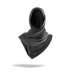 Black Hijab - woman muslim head cover