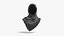 Black Hijab - woman muslim head cover