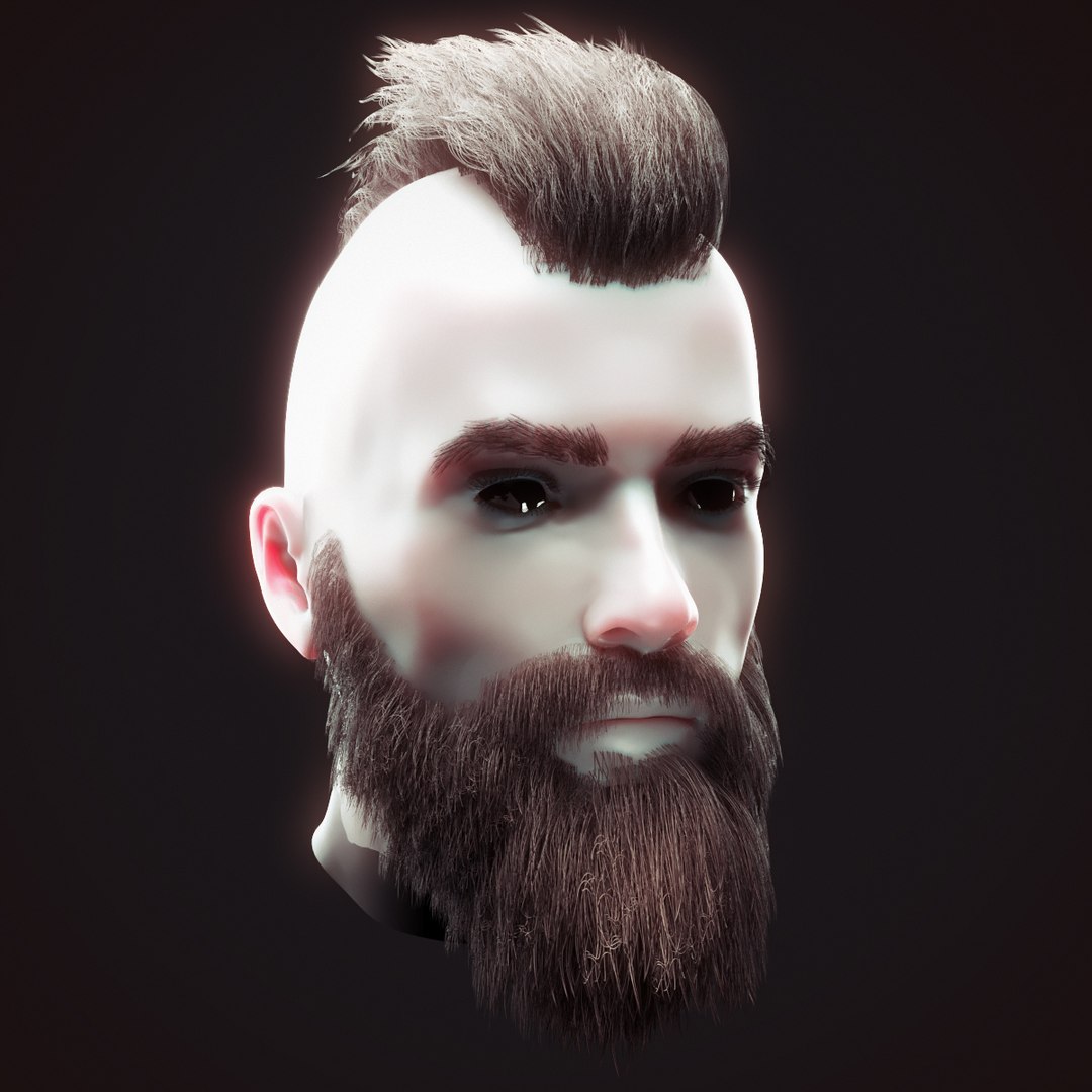 Head hair kit 1 model - TurboSquid 1512129