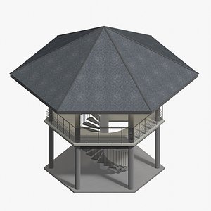 Tropical pavilion 26A15 3D model