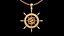 pendentif en forme de roue de poisson