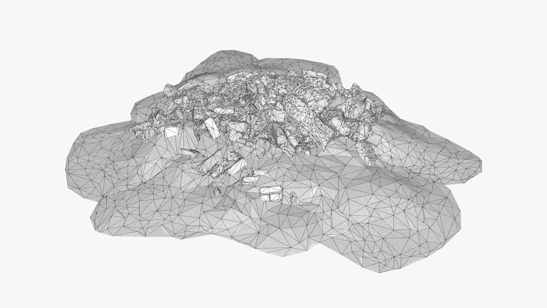Ruin Debris Kit Rubble Gravel Pile 3D Model - TurboSquid 1865760