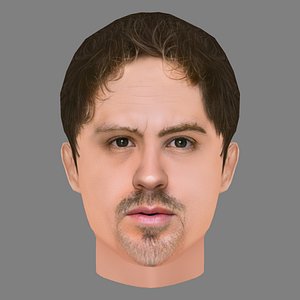 Gore Abrams Head - Low poly head for game 3D model