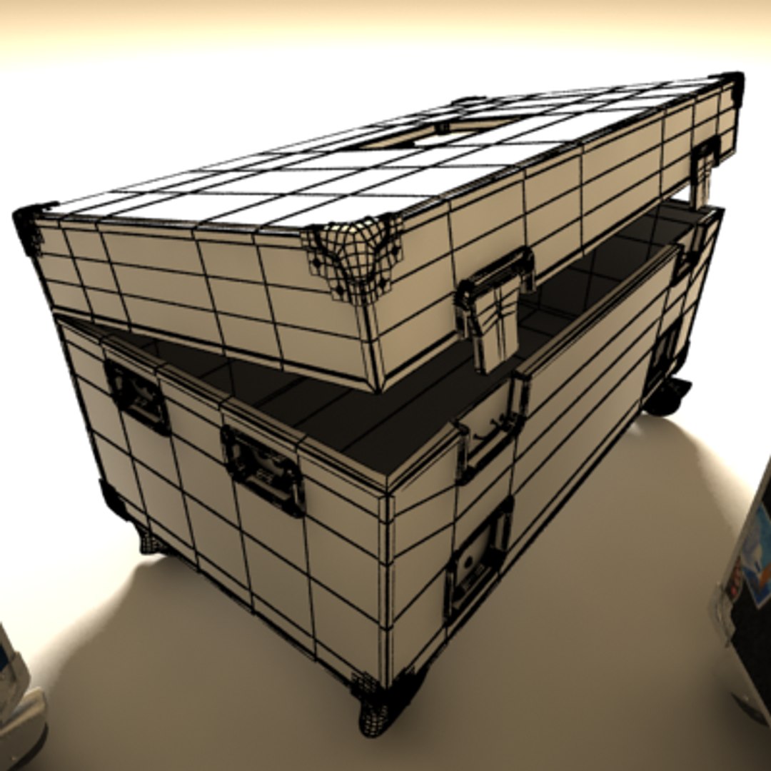 flight cases 3d model