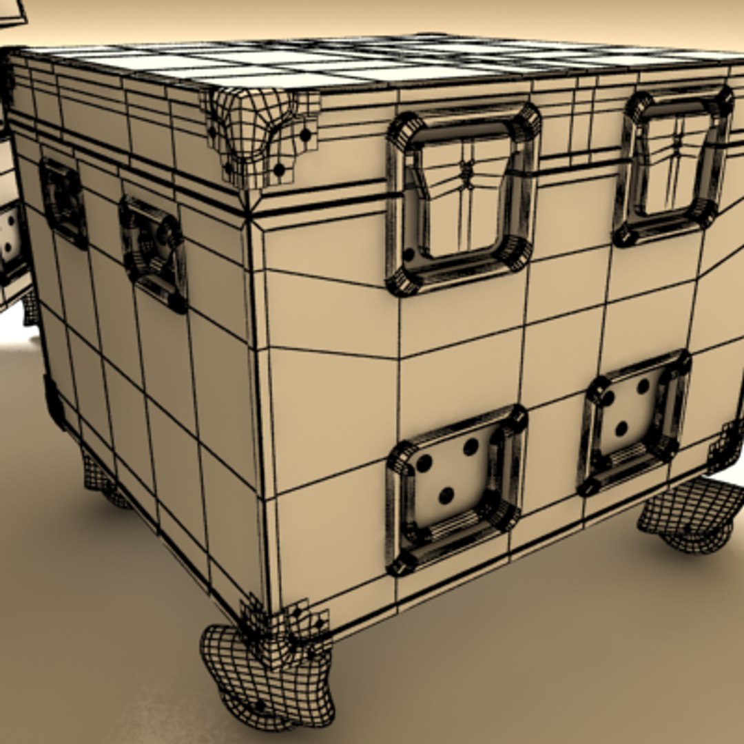 flight cases 3d model