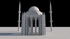 mesquita fantasy sacred temple 3D