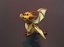Dragón marrón de dibujos animados aparejado Low-poly modelo 3d
