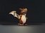 Dragón marrón de dibujos animados aparejado Low-poly modelo 3d